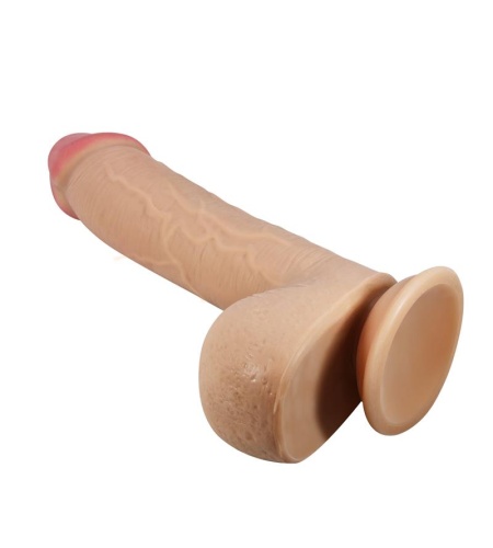 Dildo Realístico Con Ventosa Piel Deslizante Natural 23.4 Cm