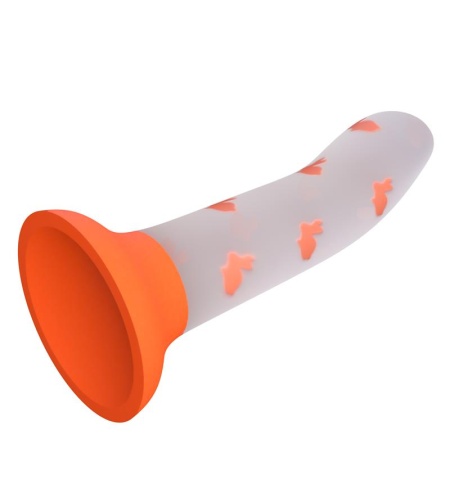 Dildo Fluorescente Luminoso Naranja