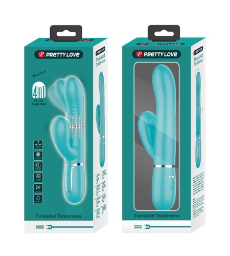 Vibrador Punto G Multifunción Verde Agua