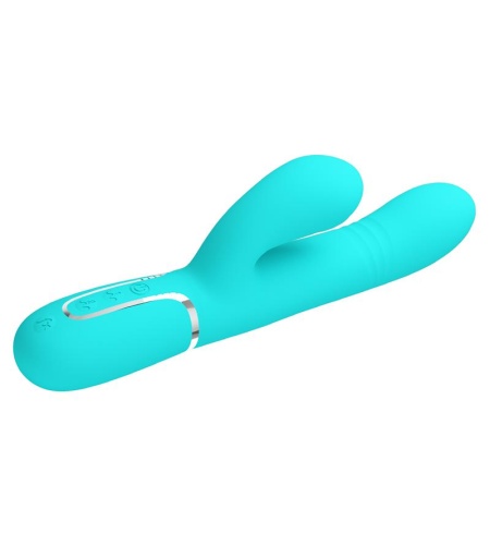 Vibrador Punto G Multifunción Verde Agua