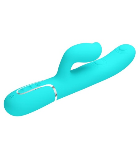 Vibrador Rabbit Con Licking Verde Agua