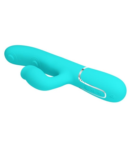 Vibrador Rabbit Con Licking Verde Agua