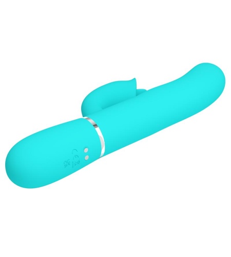 Vibrador Rabbit Con Licking Verde Agua