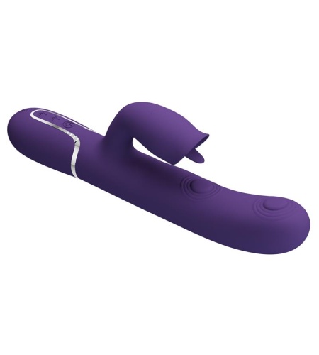 Vibrador Rabbit Con Lamido Morado