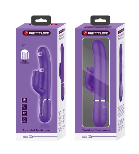 Vibrador Rabbit Con Lamido Morado