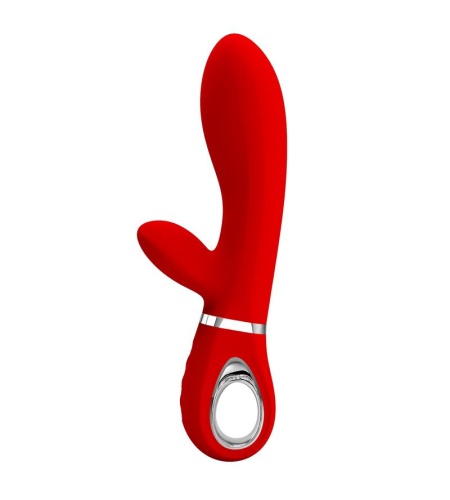 Vibrador de Silicona Punto G Multifunción Rojo