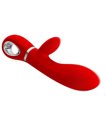 Vibrador de Silicona Punto G Multifunción Rojo