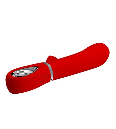 Vibrador de Silicona Punto G Multifunción Rojo