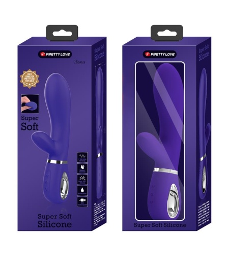 Vibrador de Silicona Doble Punto G Violeta