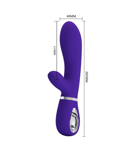 Vibrador de Silicona Doble Punto G Violeta