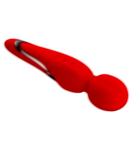 Vibrador Micrófono Recargable Wand Rojo