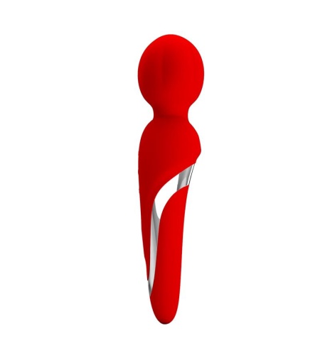 Vibrador Micrófono Recargable Wand Rojo