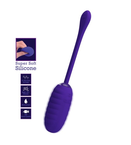 Kirk Huevo Vibrador Recargable Lila