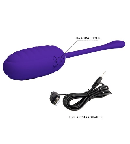 Kirk Huevo Vibrador Recargable Lila