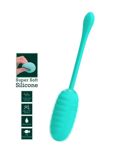 Kirk Huevo Vibrador Recargable Verde Agua