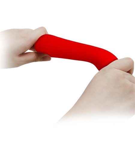 Vibrador Tacto Soft Recargable Rojo