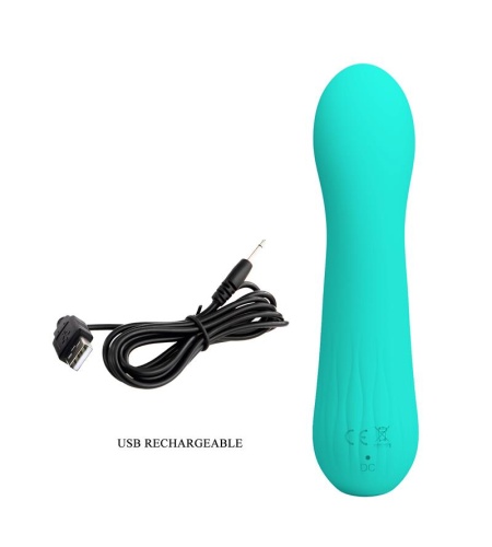 Faun Vibrador Tacto Soft Recargable Verde Agua