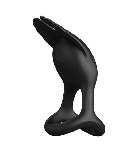 Anillo de Placer 7 Vibraciones Silicona Negro