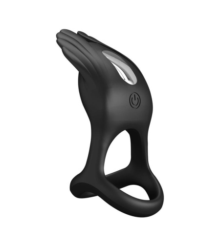 Anillo de Placer 7 Vibraciones Silicona Negro