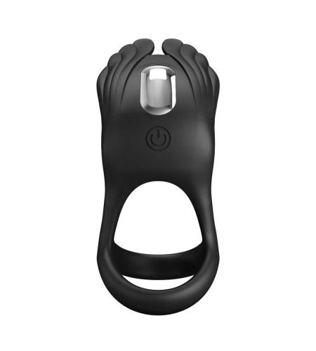 Anillo de Placer 7 Vibraciones Silicona Negro