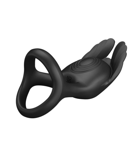 Anillo de Placer 7 Vibraciones Silicona Negro