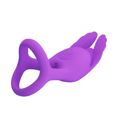 Silas Anillo de Placer 7 Vibraciones Silicona Lila