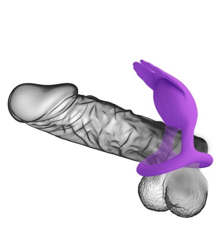 Silas Anillo de Placer 7 Vibraciones Silicona Lila