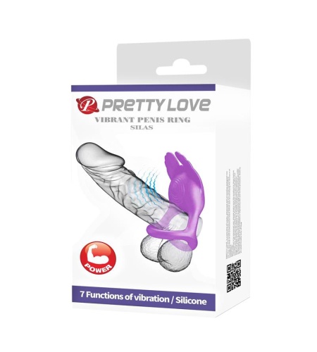 Silas Anillo de Placer 7 Vibraciones Silicona Lila