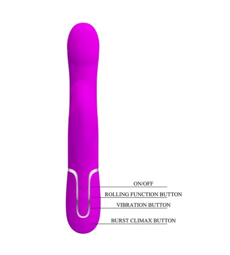 Vibrador Rabbit Perlas Rosa
