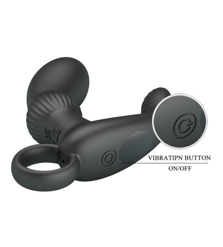 Cayla Masajeador Vibrador Anal Negro