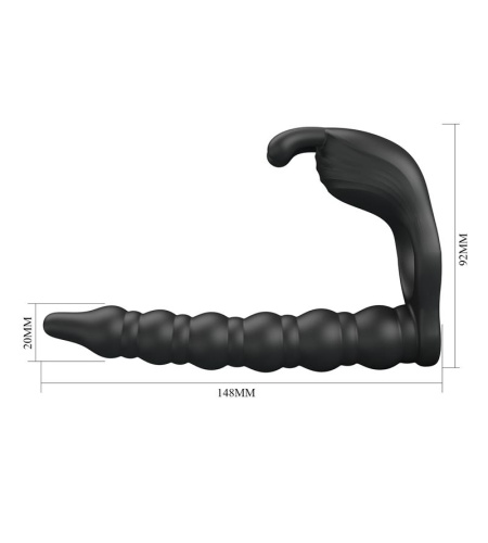 Anillo Vibrador con Doble Penetración