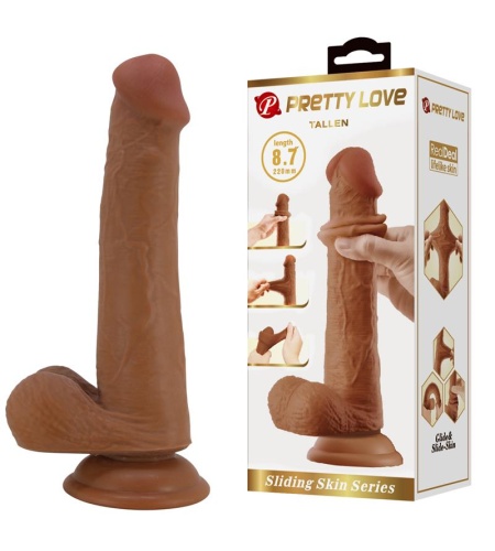 Dildo Realista 22 Cm Mulato