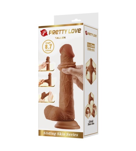 Dildo Realista 22 Cm Mulato