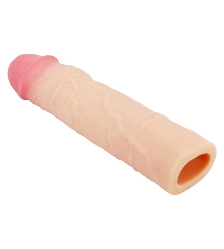 Funda Pene Con Extensión De 7.6 Cm Natural
