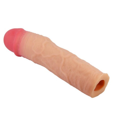 Funda Pene Con Extensión De 7.6 Cm Natural