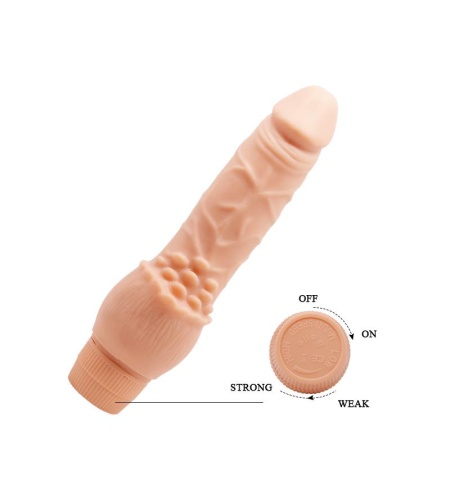 Vibrador Realístico 19.5 Cm Natural