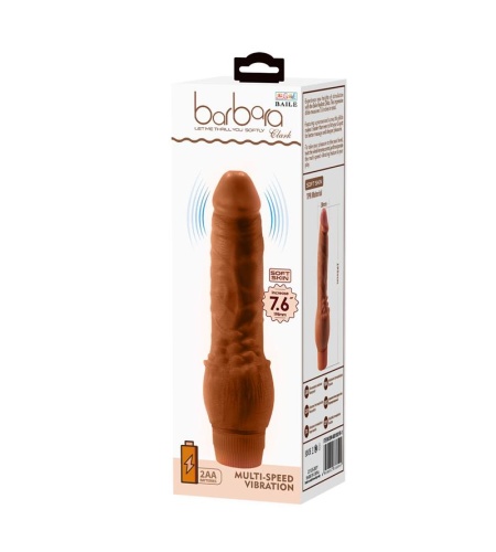 Vibrador Realístico 19.5 Cm Mulato