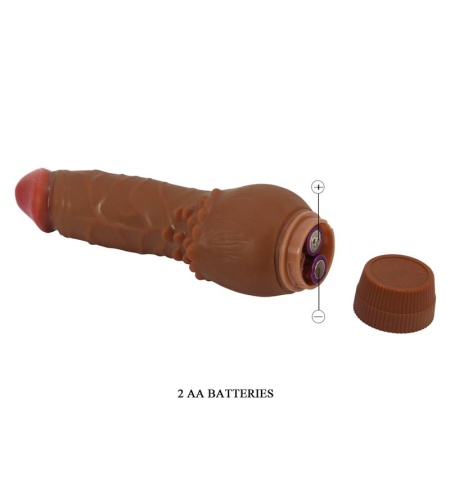 Vibrador Realístico 19.5 Cm Mulato
