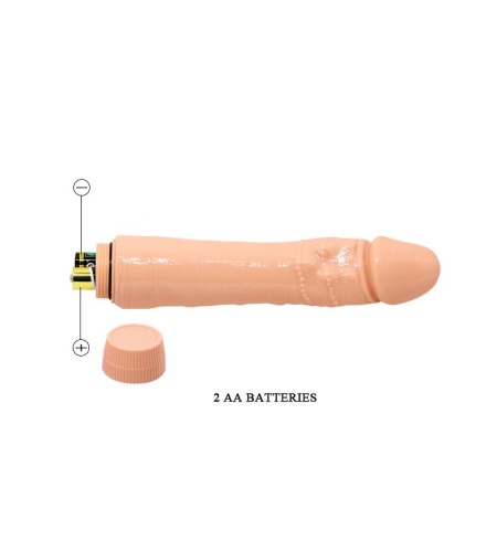 Vibrador Realístico 24 Cm Natural