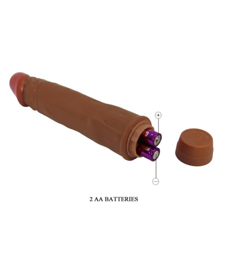 Vibrador Realístico 24 Cm Mulato