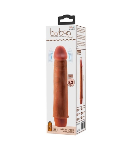 Vibrador Realístico 24 Cm Mulato