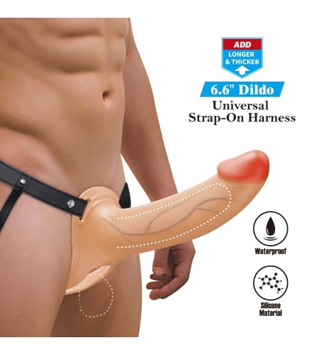 Landon Strap-On Con Vibración Claro