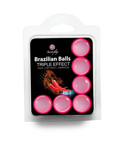Set 6 Brazilian Balls Triple Efecto