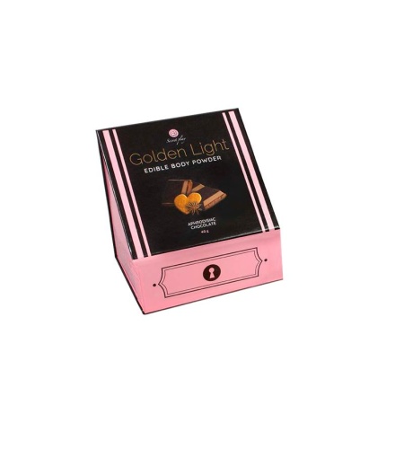Kit Polvos Comestibles Y Pluma Chocolate Afrodisiaco