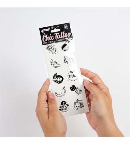 Set De 10 Tattoos Temporales Spicy Collection