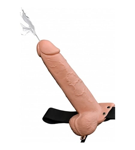 Arnés Sexual Hueco con Eyaculación 23 cm