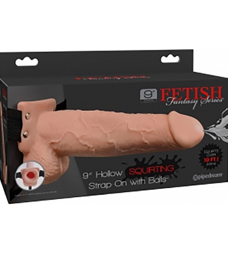 Arnés Sexual Hueco con Eyaculación 23 cm