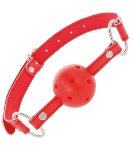 Mordaza Bondage con Bola Roja