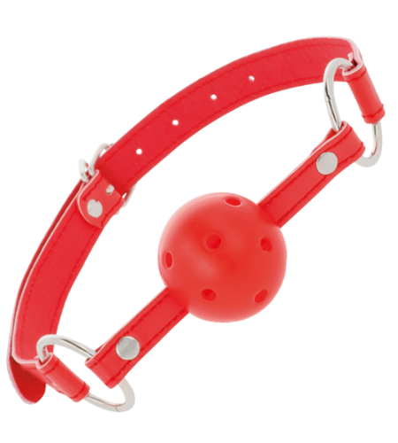 Mordaza Bondage con Bola Roja