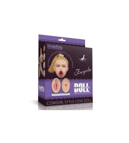 Muñeca inflable con rostro 3D y cuerpo completo